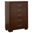 Jessica 5-drawer Bedroom Chest Cappuccino - Home & Sleep Outlet