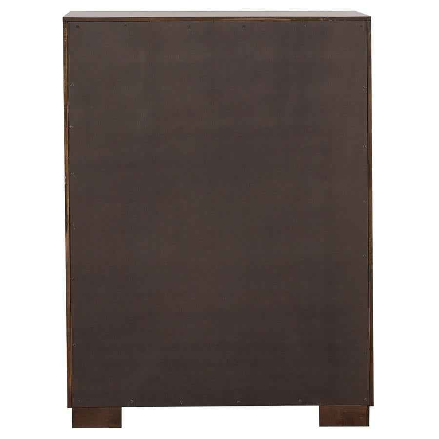 Jessica 5-drawer Bedroom Chest Cappuccino - Home & Sleep Outlet