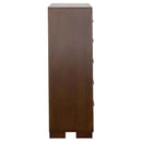 Jessica 5-drawer Bedroom Chest Cappuccino - Home & Sleep Outlet