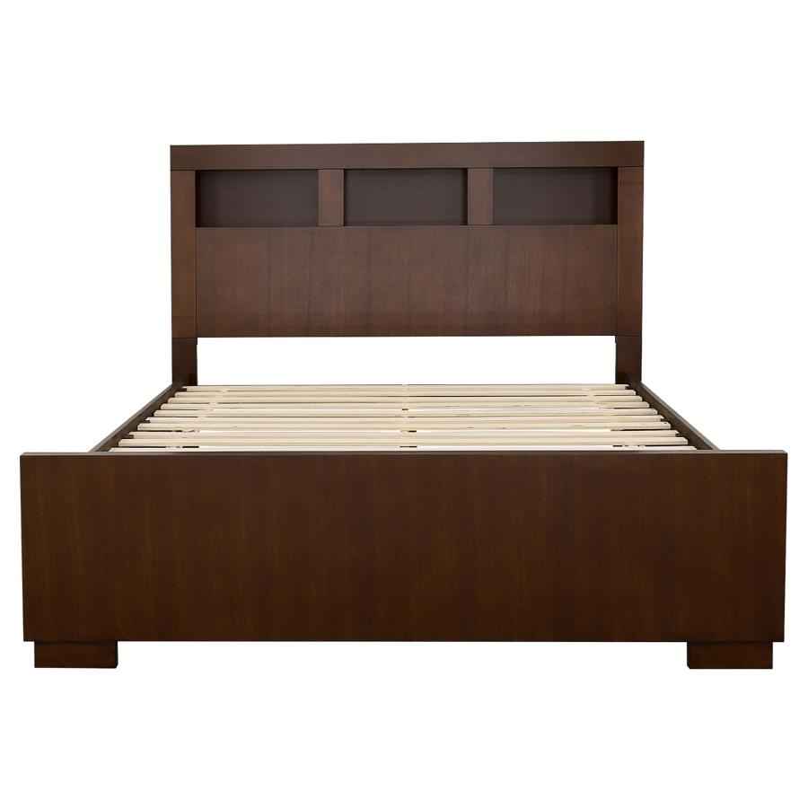 Jessica 4-piece Eastern King Bedroom Set Cappuccino - Home & Sleep Outlet