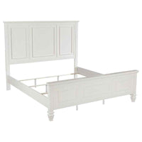 Sandy Beach 4-piece Eastern King Bedroom Set Cream White - Home & Sleep Outlet