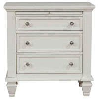 Sandy Beach 4-piece Eastern King Bedroom Set Cream White - Home & Sleep Outlet