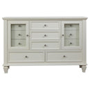 Sandy Beach 4-piece Eastern King Bedroom Set Cream White - Home & Sleep Outlet