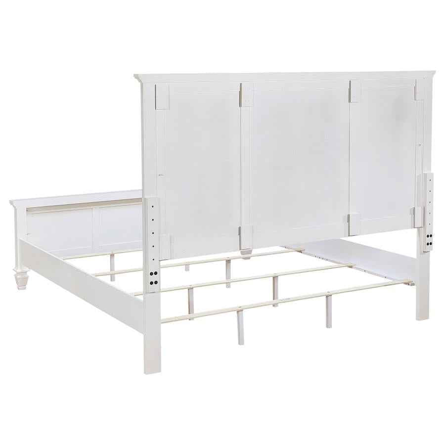 Sandy Beach 5-piece Eastern King Bedroom Set Cream White - Home & Sleep Outlet