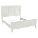 Sandy Beach 4-piece California King Bedroom Set Cream White - Home & Sleep Outlet