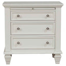 Sandy Beach 4-piece California King Bedroom Set Cream White - Home & Sleep Outlet
