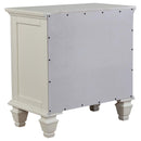Sandy Beach 4-piece California King Bedroom Set Cream White - Home & Sleep Outlet
