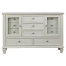 Sandy Beach 4-piece California King Bedroom Set Cream White - Home & Sleep Outlet