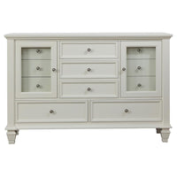 Sandy Beach 4-piece California King Bedroom Set Cream White - Home & Sleep Outlet