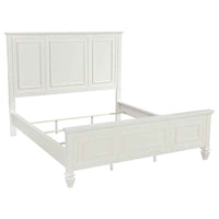 Sandy Beach 5-piece California King Bedroom Set Cream White - Home & Sleep Outlet