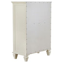 Sandy Beach 5-piece California King Bedroom Set Cream White - Home & Sleep Outlet
