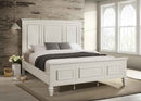Sandy Beach 63-inch California King Panel Bed Cream White - Home & Sleep Outlet