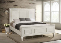 Sandy Beach 63-inch California King Panel Bed Cream White - Home & Sleep Outlet