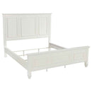 Sandy Beach 63-inch California King Panel Bed Cream White - Home & Sleep Outlet