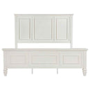 Sandy Beach 63-inch California King Panel Bed Cream White - Home & Sleep Outlet