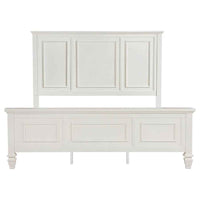 Sandy Beach 63-inch California King Panel Bed Cream White - Home & Sleep Outlet