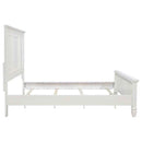 Sandy Beach 63-inch California King Panel Bed Cream White - Home & Sleep Outlet