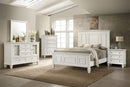 Sandy Beach 63-inch California King Panel Bed Cream White - Home & Sleep Outlet