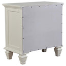 Sandy Beach 4-piece Queen Bedroom Set Cream White - Home & Sleep Outlet