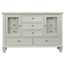 Sandy Beach 5-piece Queen Bedroom Set Cream White - Home & Sleep Outlet