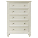 Sandy Beach 5-piece Queen Bedroom Set Cream White - Home & Sleep Outlet