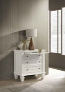 Sandy Beach 3-drawer Nightstand Cream White - Home & Sleep Outlet