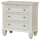 Sandy Beach 3-drawer Nightstand Cream White - Home & Sleep Outlet