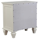 Sandy Beach 3-drawer Nightstand Cream White - Home & Sleep Outlet