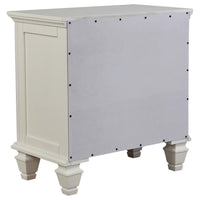 Sandy Beach 3-drawer Nightstand Cream White - Home & Sleep Outlet