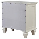 Sandy Beach 3-drawer Nightstand Cream White - Home & Sleep Outlet