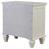 Sandy Beach 3-drawer Nightstand Cream White - Home & Sleep Outlet