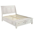 Sandy Beach 4-piece Queen Bedroom Set Cream White