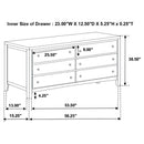 Carlton 5-piece Full Bedroom Set Cappuccino