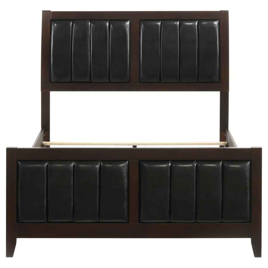 Carlton Wood Full Panel Bed Cappuccino