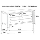 Carlton 4-piece California King Bedroom Set Cappuccino