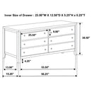 Carlton 5-piece California King Bedroom Set Cappuccino