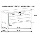 Carlton 4-piece Twin Bedroom Set Cappuccino