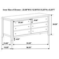 Carlton 5-piece Twin Bedroom Set Cappuccino