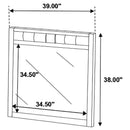 Carlton Dresser Mirror Cappuccino