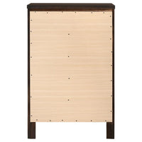 Carlton 5-drawer Bedroom Chest Cappuccino