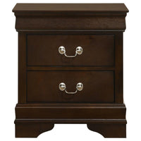 Louis Philippe 4-piece Full Bedroom Set Cappuccino
