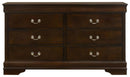 Louis Philippe 4-piece Eastern King Bedroom Set Cappuccino
