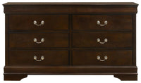 Louis Philippe 4-piece Eastern King Bedroom Set Cappuccino