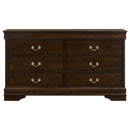 Louis Philippe 5-piece Eastern King Bedroom Set Cappuccino