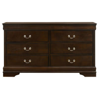 Louis Philippe 5-piece Eastern King Bedroom Set Cappuccino