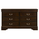 Louis Philippe 4-piece Twin Bedroom Set Cappuccino
