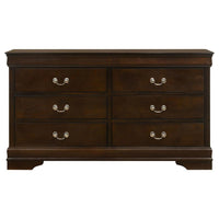 Louis Philippe 4-piece Twin Bedroom Set Cappuccino