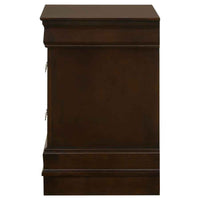 Louis Philippe 2-drawer Nightstand Cappuccino