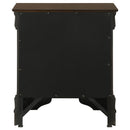 Louis Philippe 2-drawer Nightstand Cappuccino