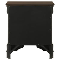Louis Philippe 2-drawer Nightstand Cappuccino